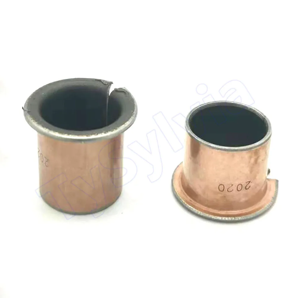 Fotografia 3: Rolamento autolubrificante flangeado SF-1F - Bucha sem óleo M4-M55, luva de eixo composto com revestimento de cobre