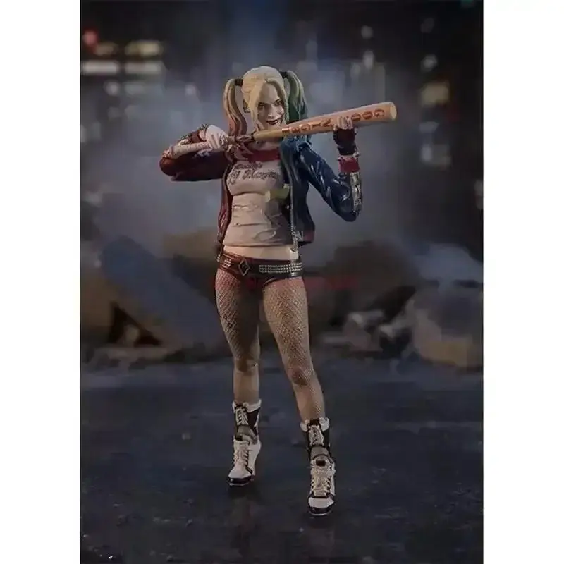 En Stock Bandai Shfiguarts Suicide Squad Harley Quinn figura Anime modelo en caja genuina muñecas juguete de acción regalo de Festival para niños