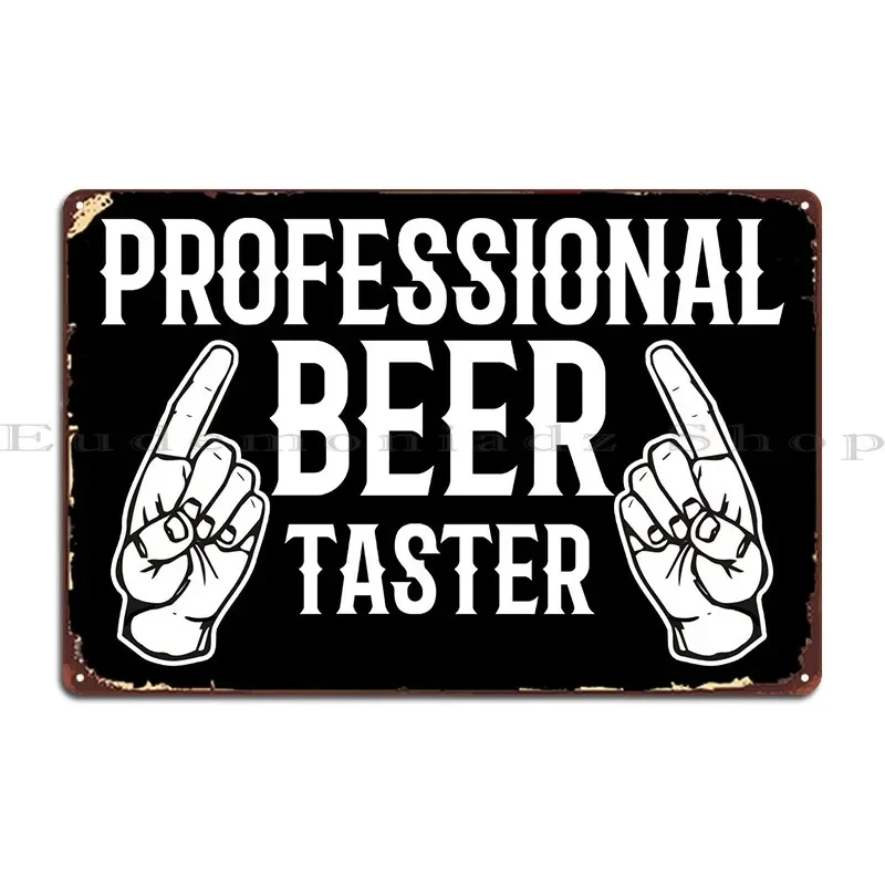 Professionelles Bier-Verkostungsschild aus Metall, Poster für die Wand, Cave Rusty Club Club Charakter Blechschild Poster