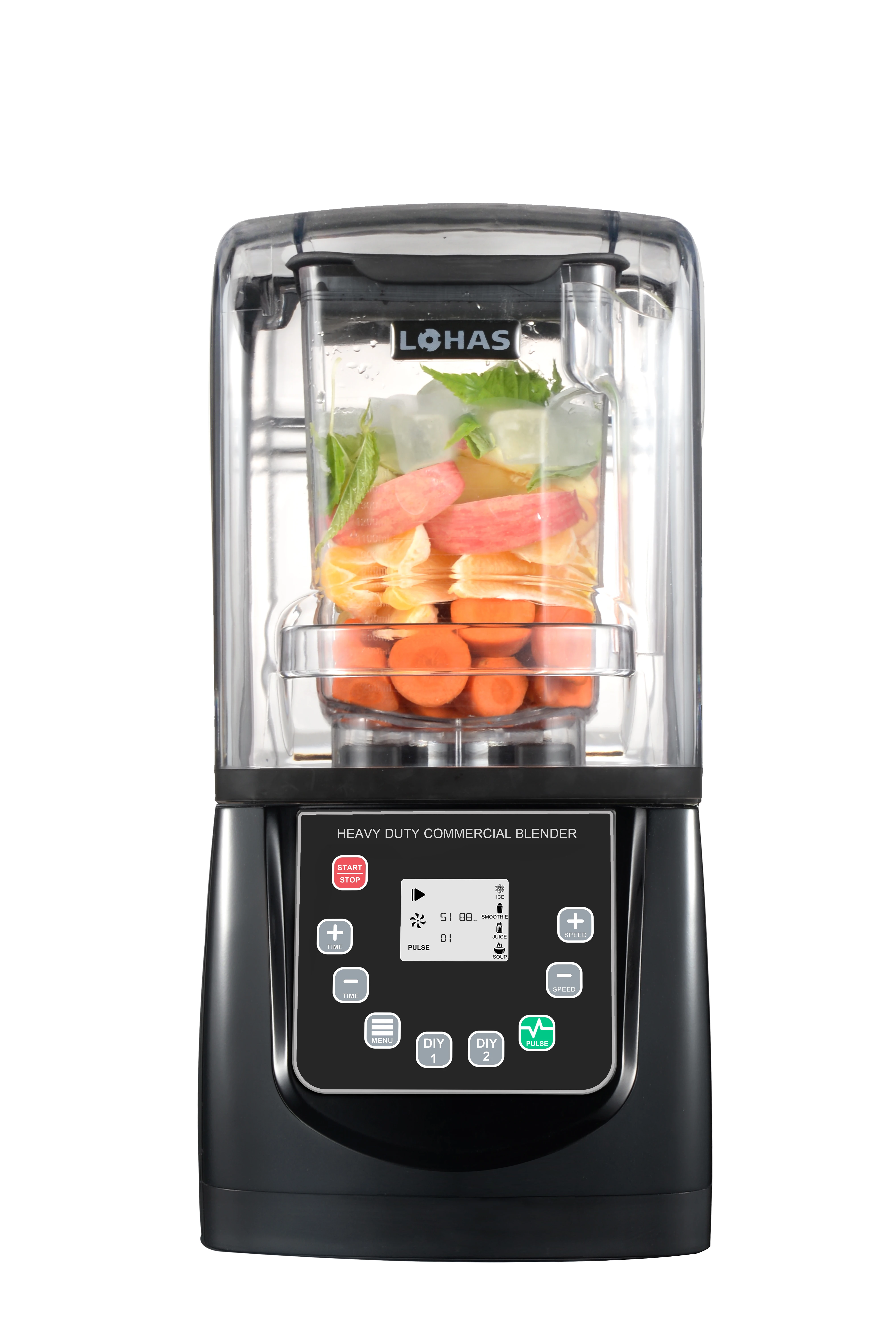 عصارة كهربائية 220 فولت متعددة الوظائف، خلاط تجاري، كسارة ثلج عصير