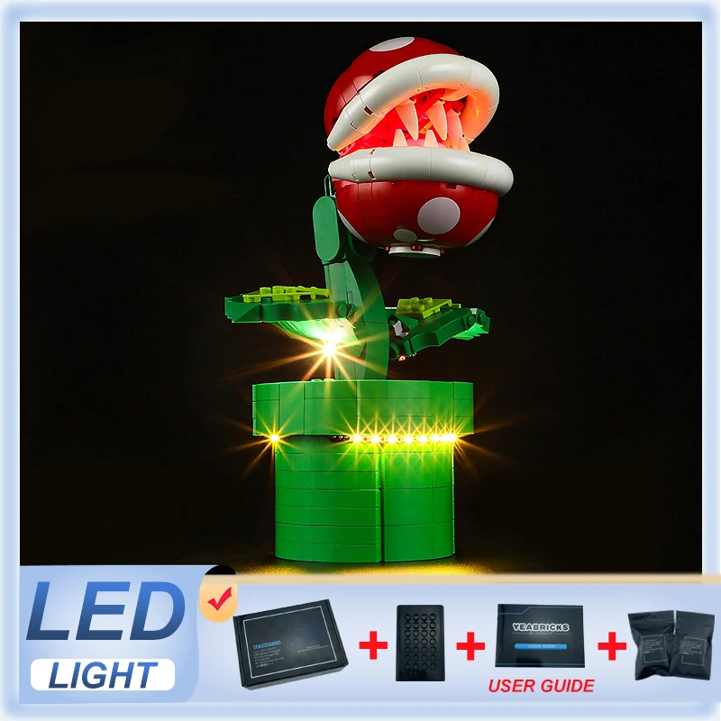 DIY LED Light Kit For LEGO 71426 Piranha Plant   (Only LED Light,Without Blocks Model)