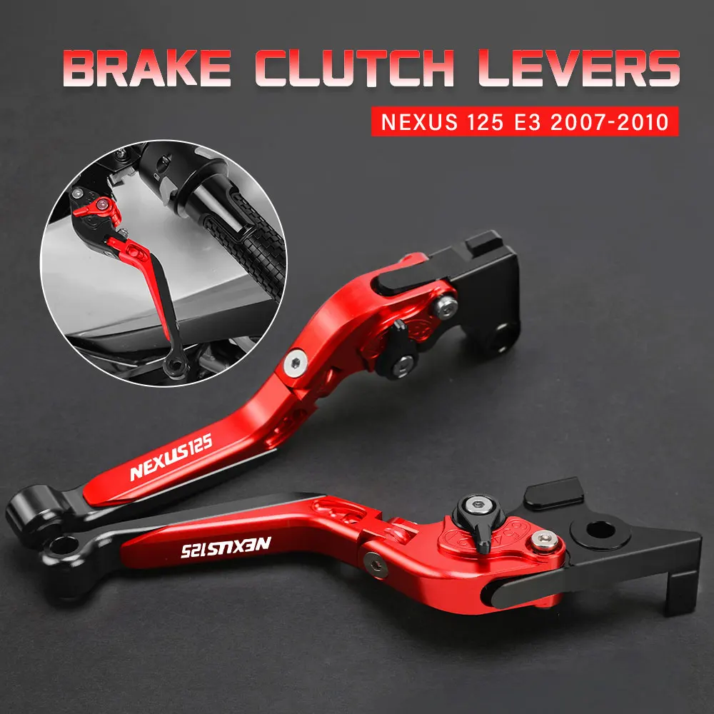 Motorcycle Accessories CNC Folding Adjustable Handle Brake Clutch Levers For GILERA Nexus125 Nexus 125 E3 2007 2008 2009 2010