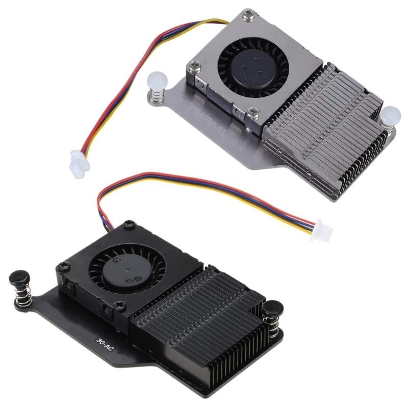 Y1UB Argon THRML 30mm Active Coolers For RPi 5 Active Cooling PWM Fan Passive Cooling Aluninum Fins Radiator Cooling Fan