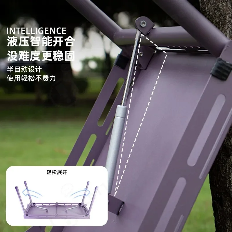 Outdoor Tactical Table Expansion Multi-play Hydraulic Folding Lifting Lightweight Air Spring Table