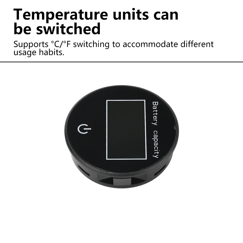 JS-T6 DC10-100V التعميم LCD الرقمية متعددة الوظائف اللمس التبديل العالمي بطارية الجهد عرض الطاقة عرض درجة الحرارة