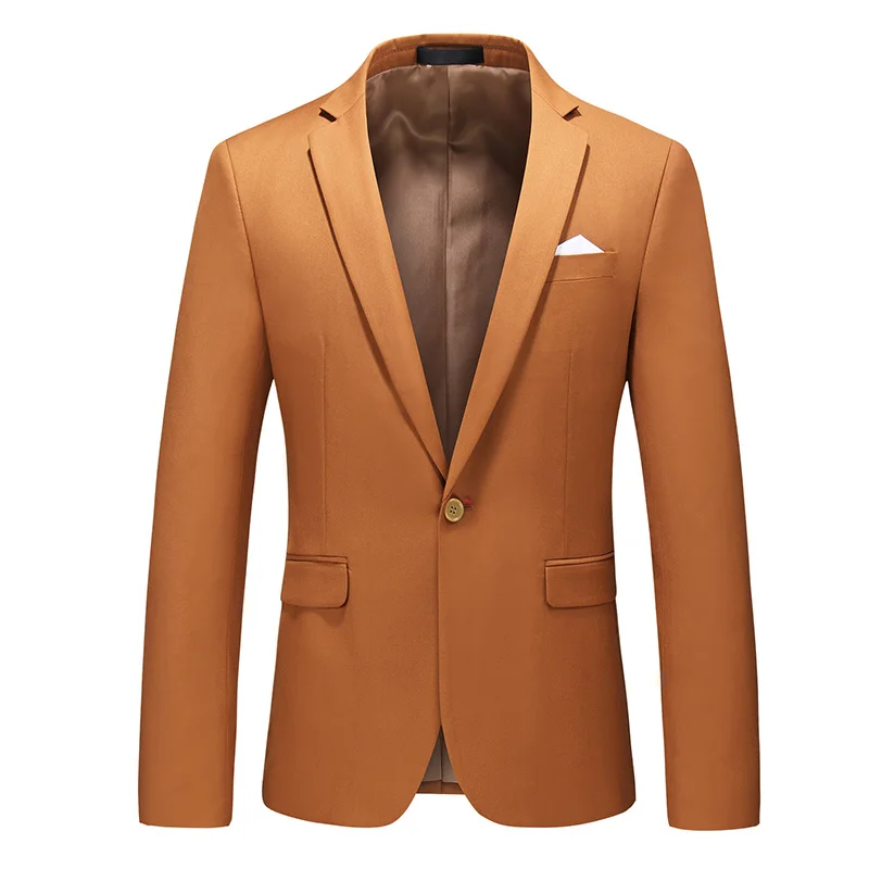 24 Farben formelle Anzug Jacke Herren, Single Button V-Ausschnitt Mantel, schwarz blau rot Männer schlanken Blazer Frühling Herbst Terno Masculino