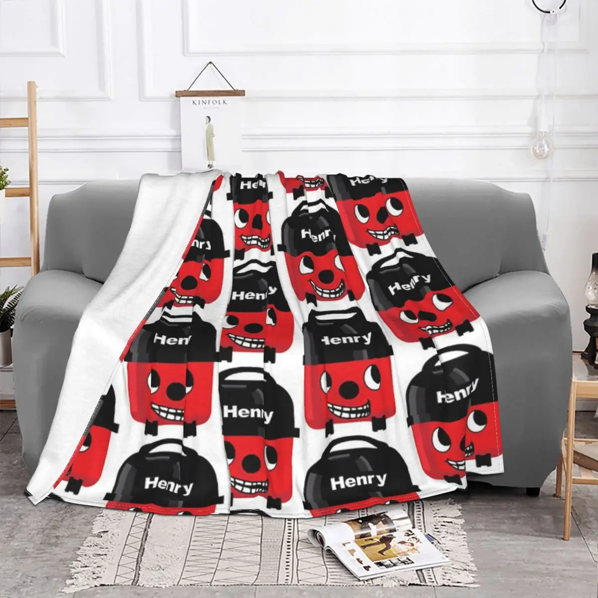 Henry Hoover-coperta Trollface copriletto sul letto Soft Ins Wind