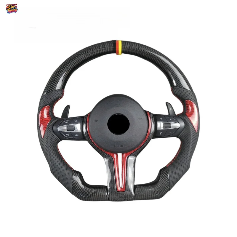 For BMW M2 M3 M4 M5 X1 X2 X3 X4 X5 X7 1-7 Series F10 F20 F30 F90 Carbon Fiber Steering Wheel Upgrade Modification Without Airbag