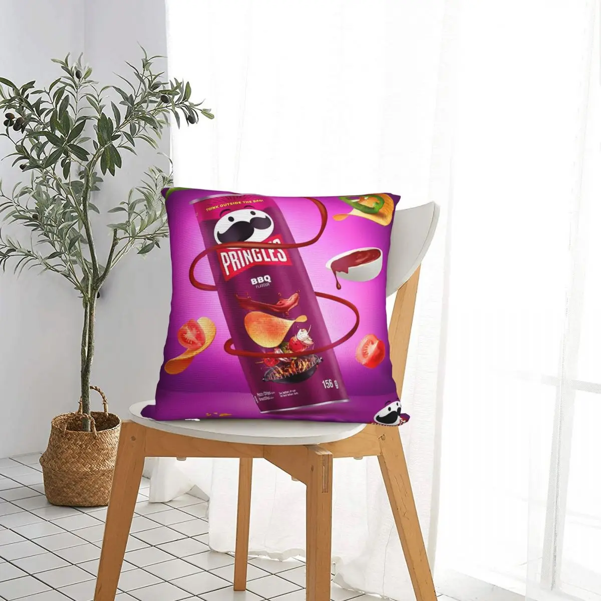 Pringles Chips Pillow Cases Potato Snack Cushion Covers Fashion Zipper Decorative Pillowcase for Living Room 18