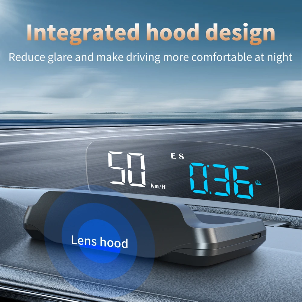 

​GPS HUD C7 Auto Projector Hud Navigation Compass GPS Eobd Speedometer Head up display Electronics Car accessories For All Car