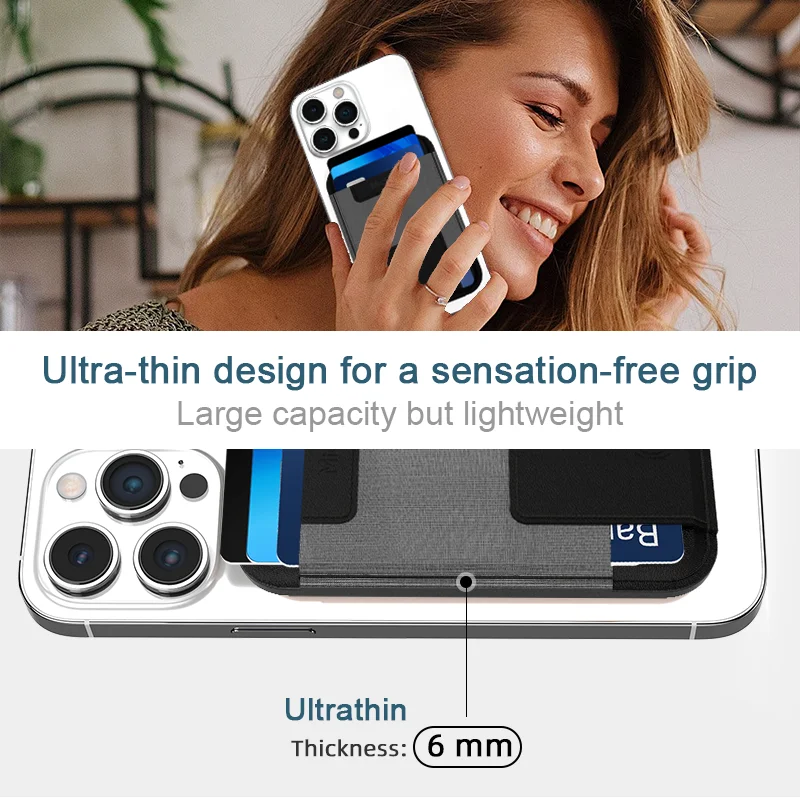 Trackable Magnetic Card Holder Leather Tracker Smart Magnetic Wallet Work with Find My Built in For iPhone 17/16/15/14 Series