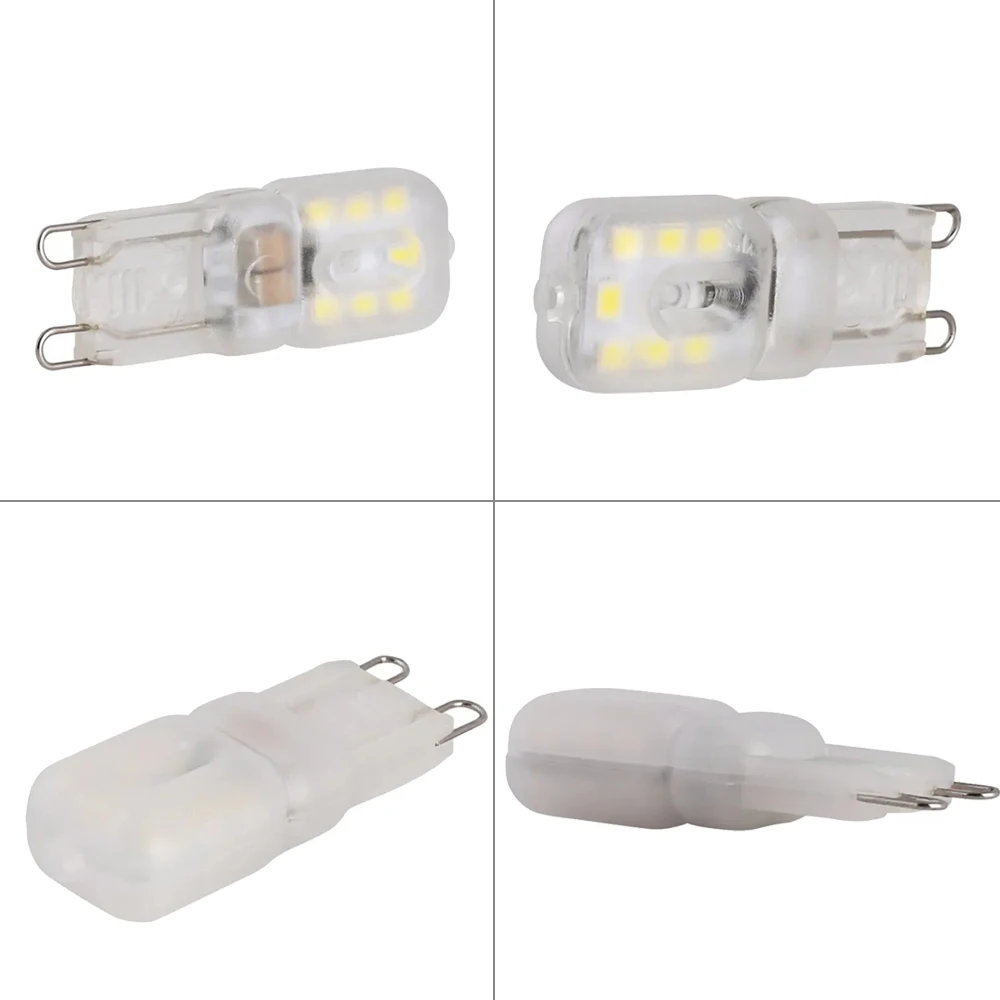 Imagem -06 - Lâmpadas Led Reguláveis para Casa Lâmpada Transparente Branco Leitoso 2835smd 14leds 22leds 32leds 110v 220v g9 3w 5w 7w 10 Pcs Lote