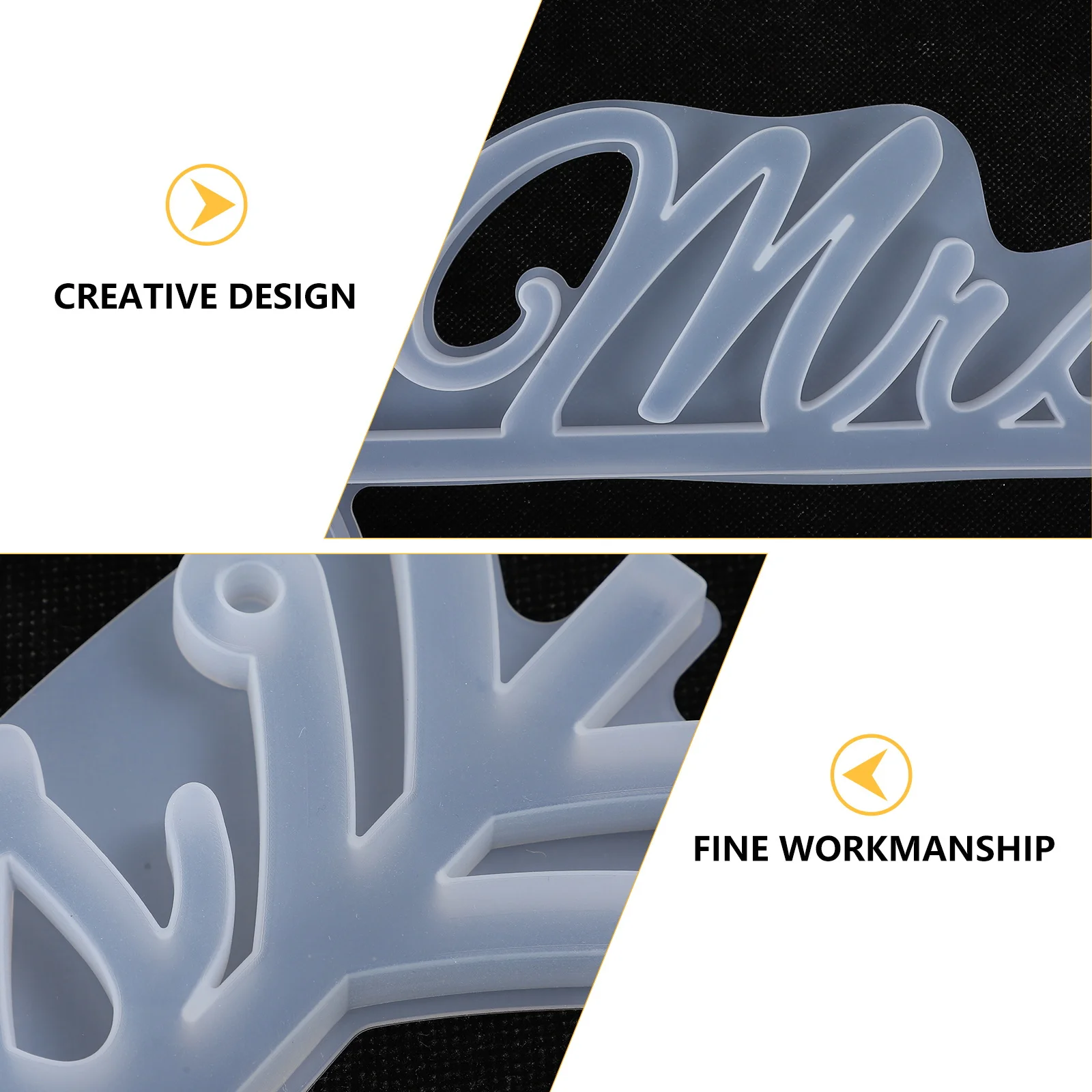 2 قطعة قالب علامات تعليق السهم لتقوم بها بنفسك كريستال الايبوكسي السيد السيدة رسائل قالب من السيليكون لصنع المجوهرات أداة الإكسسوارات الحرفية