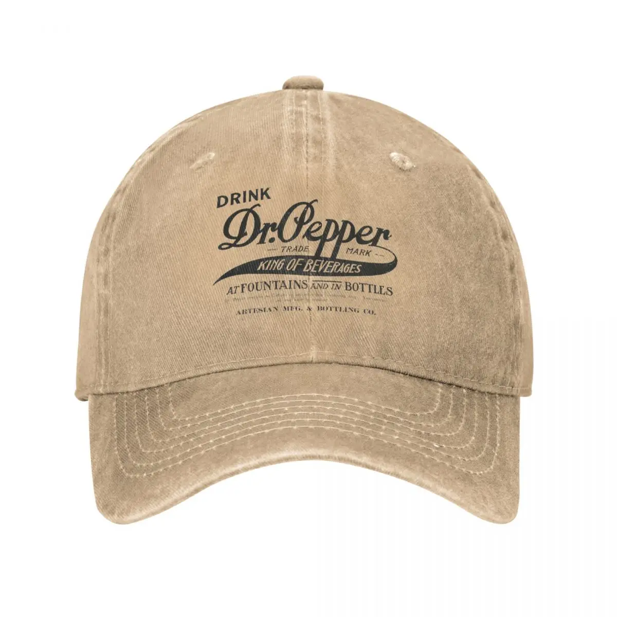 Dr. Pepper - King Of Beverages Baseball Cap Casual Cotton Hats Classic Sunshade Fashion Breathable Caps Unisex Brand Trucker Hat