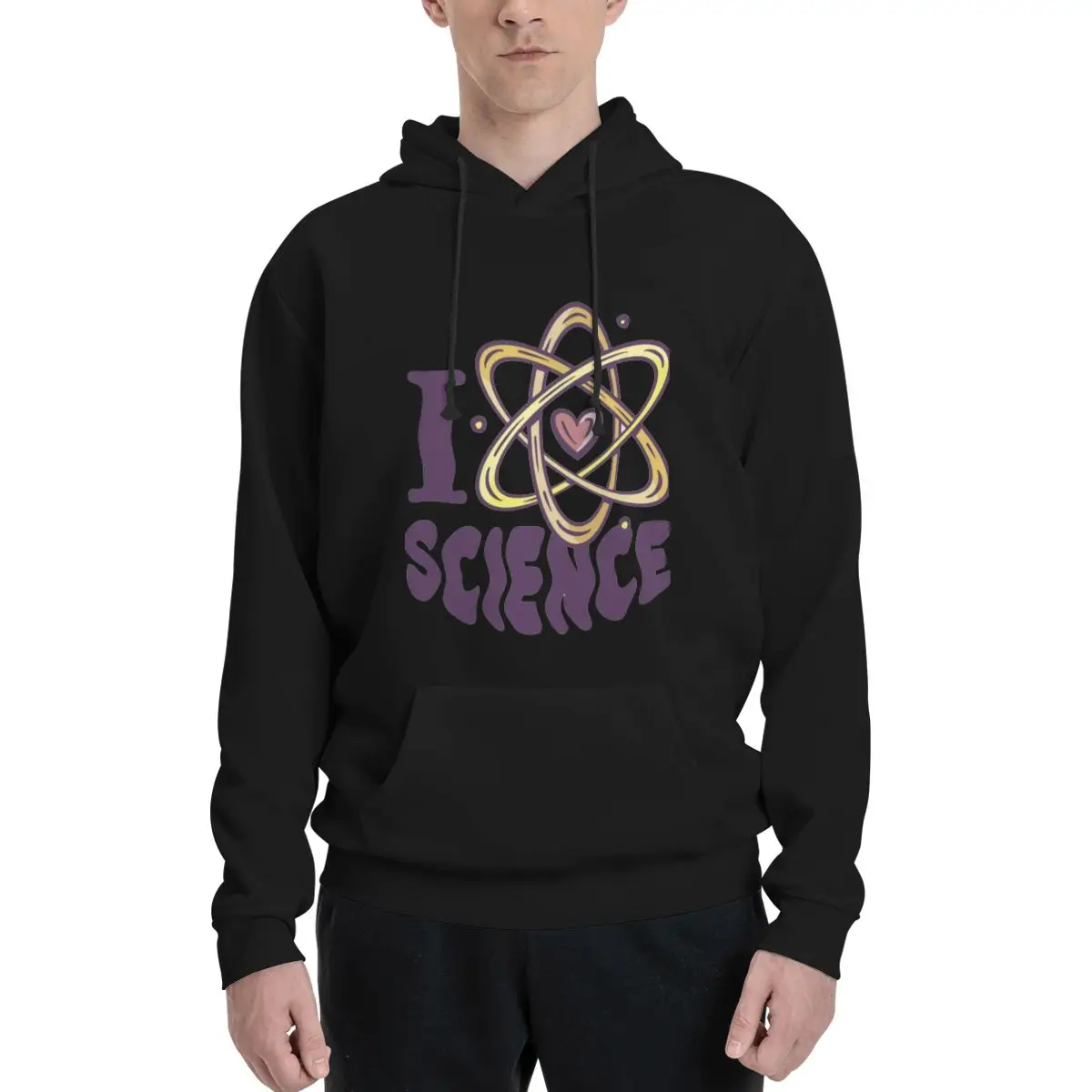 I Love Science Physics Chemistry Biology Geek Polyester Hoodie Men's sweatershirt Warm Dif Colors Sizes