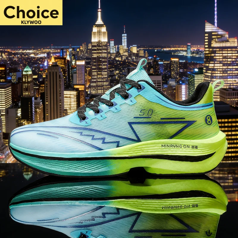 Zapatillas para Correr con Placa de Carbono, Especiales para Maratón, Deportivas, Transpirables, Ligeras, Cómodas, Antideslizantes para Hombre y Mujer