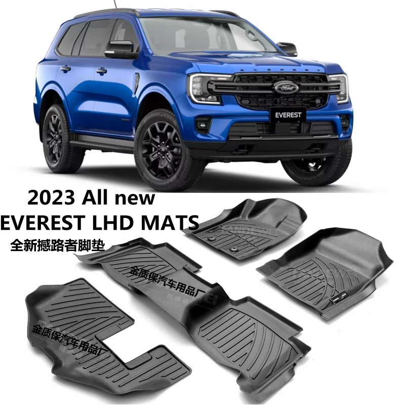 Use for 2023+ new FORD EVEREST car floor mats EVEREST custom car carpet Fit for Everest custom waterproof car floor mat RHD/LHD