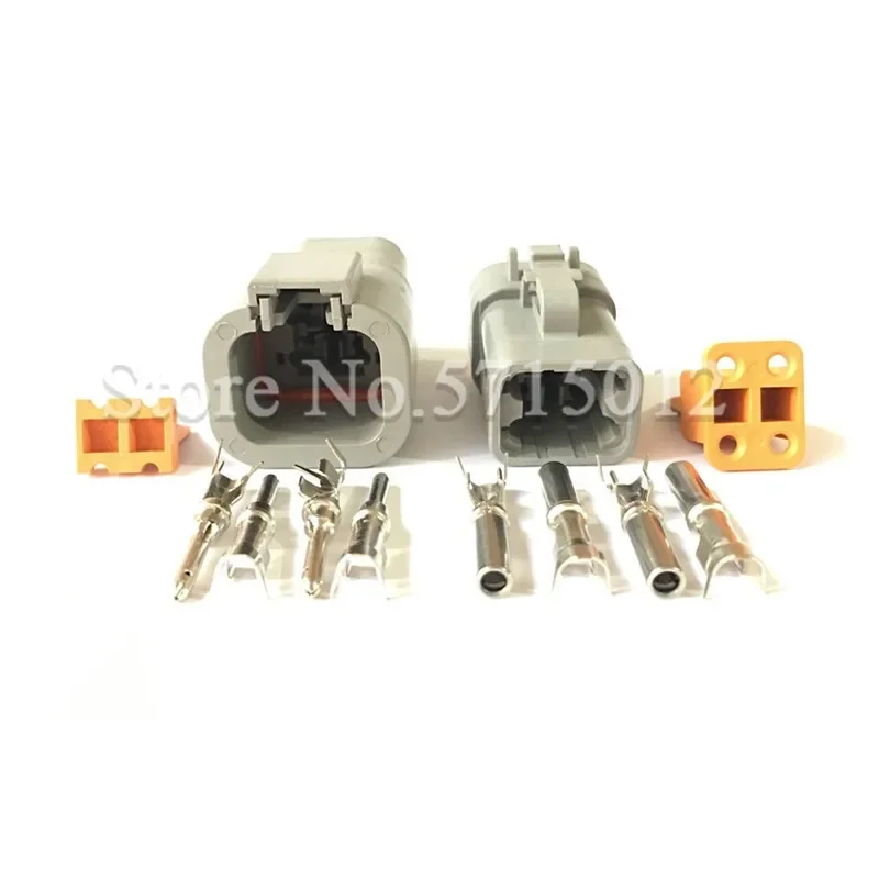 4 Hole DTP DTP06-4S DTP04-4P Female Male Waterproof Connector Wire Socket For Auto Cars