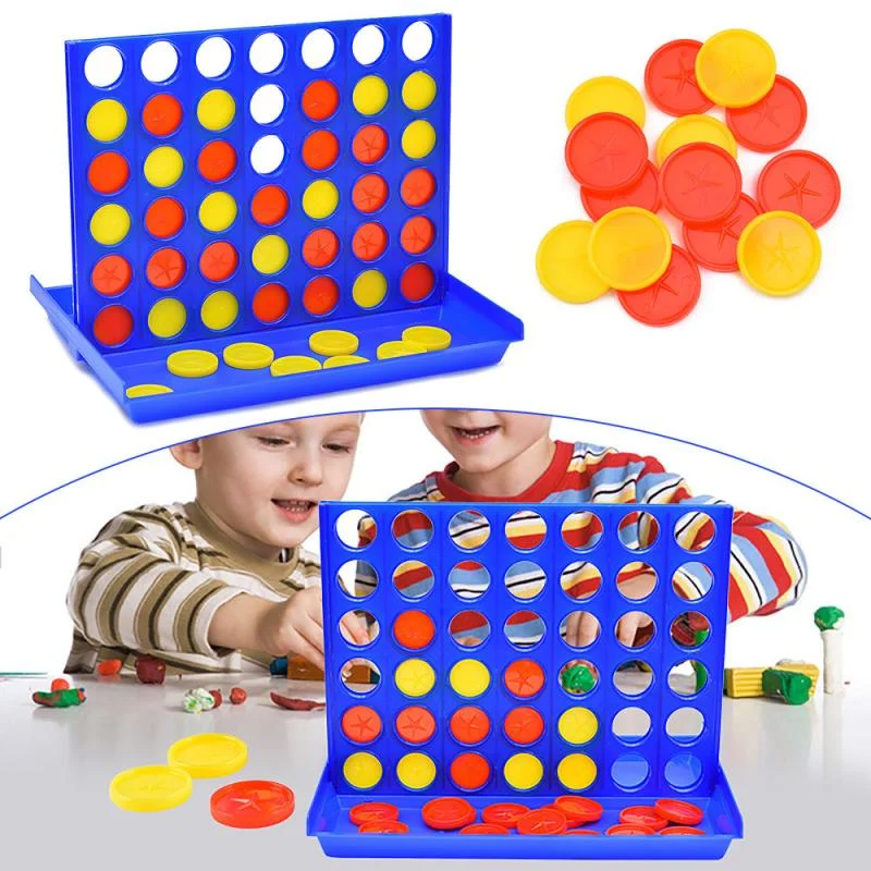 Foldable Connect 4 In A Line Board Game Children's Educational Toys Kids Children Line Up Row Board Puzzle Toys Party Bingo Game