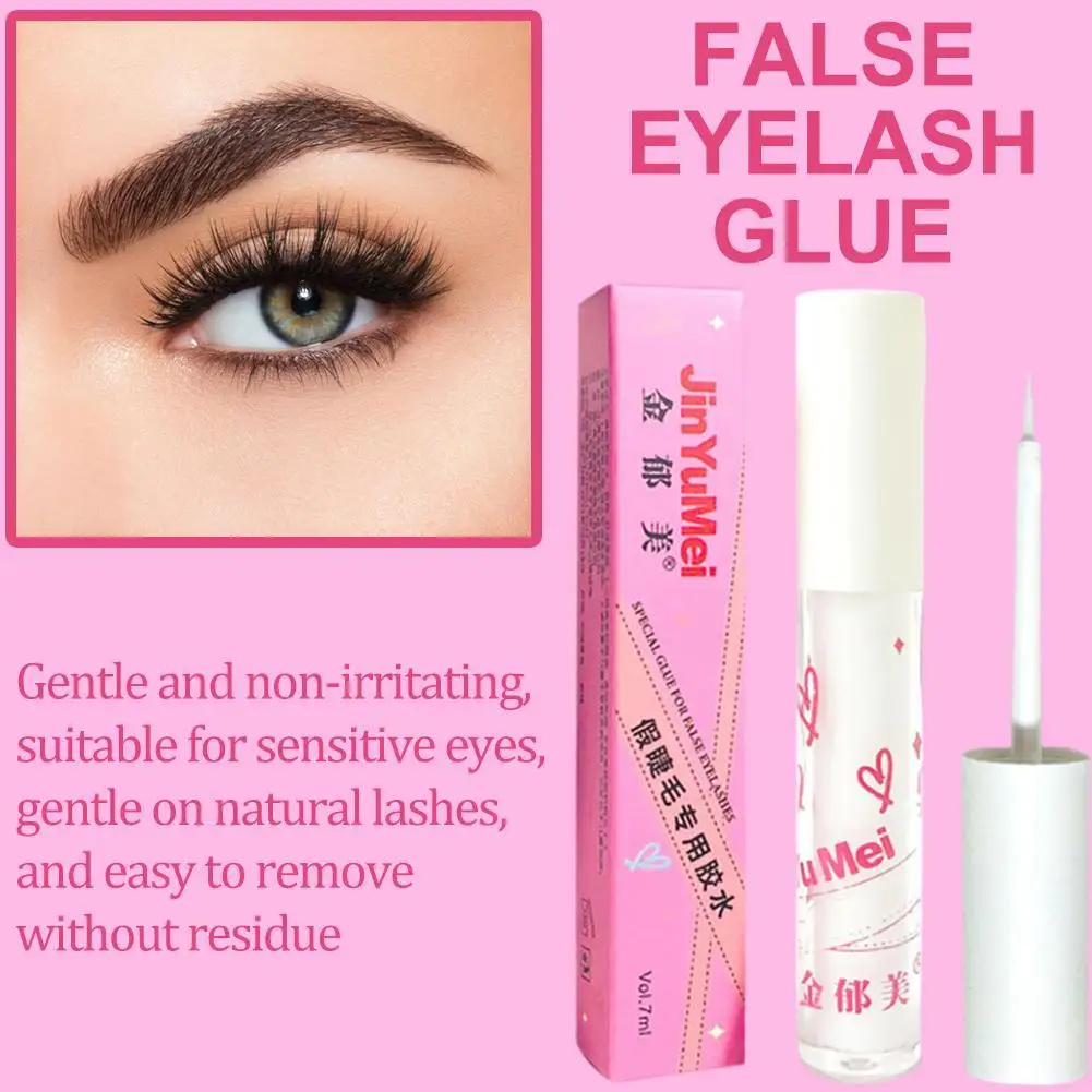 False Eyelash Extension Glue Waterproof, Quick-drying, Long-lasting, Non-irritating, Clear Eyelash Primer Tool
