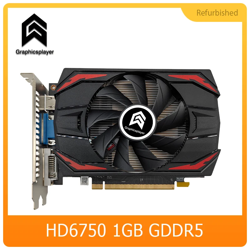 Graphics card HD6750 1GB / 1024MB 128BIT GDDR5 Video Card  VGAfor AMD ATI HD6700 Series