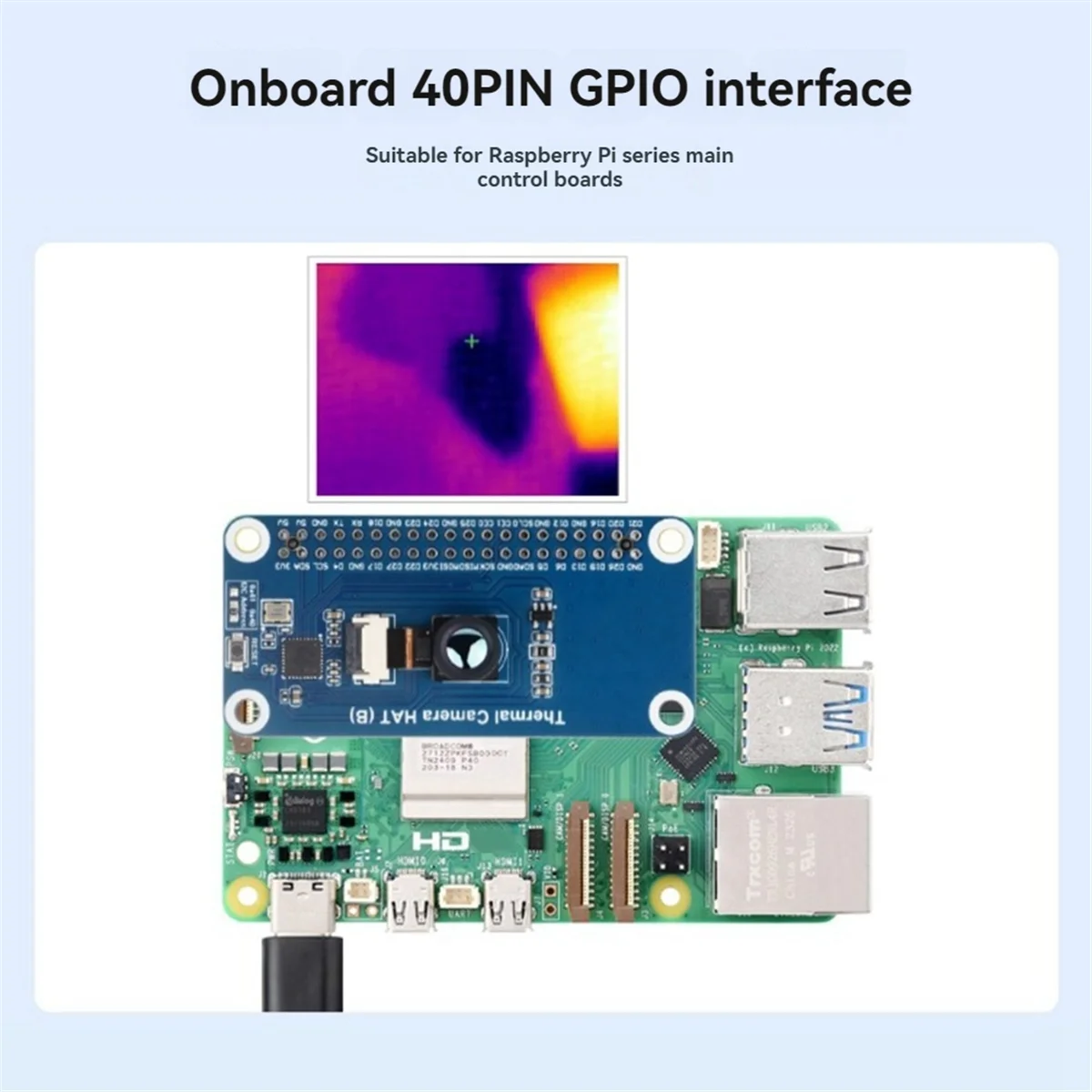 Caméra thermique HAT(B) Module de caméra 90 °   Champ d'angle de vision
