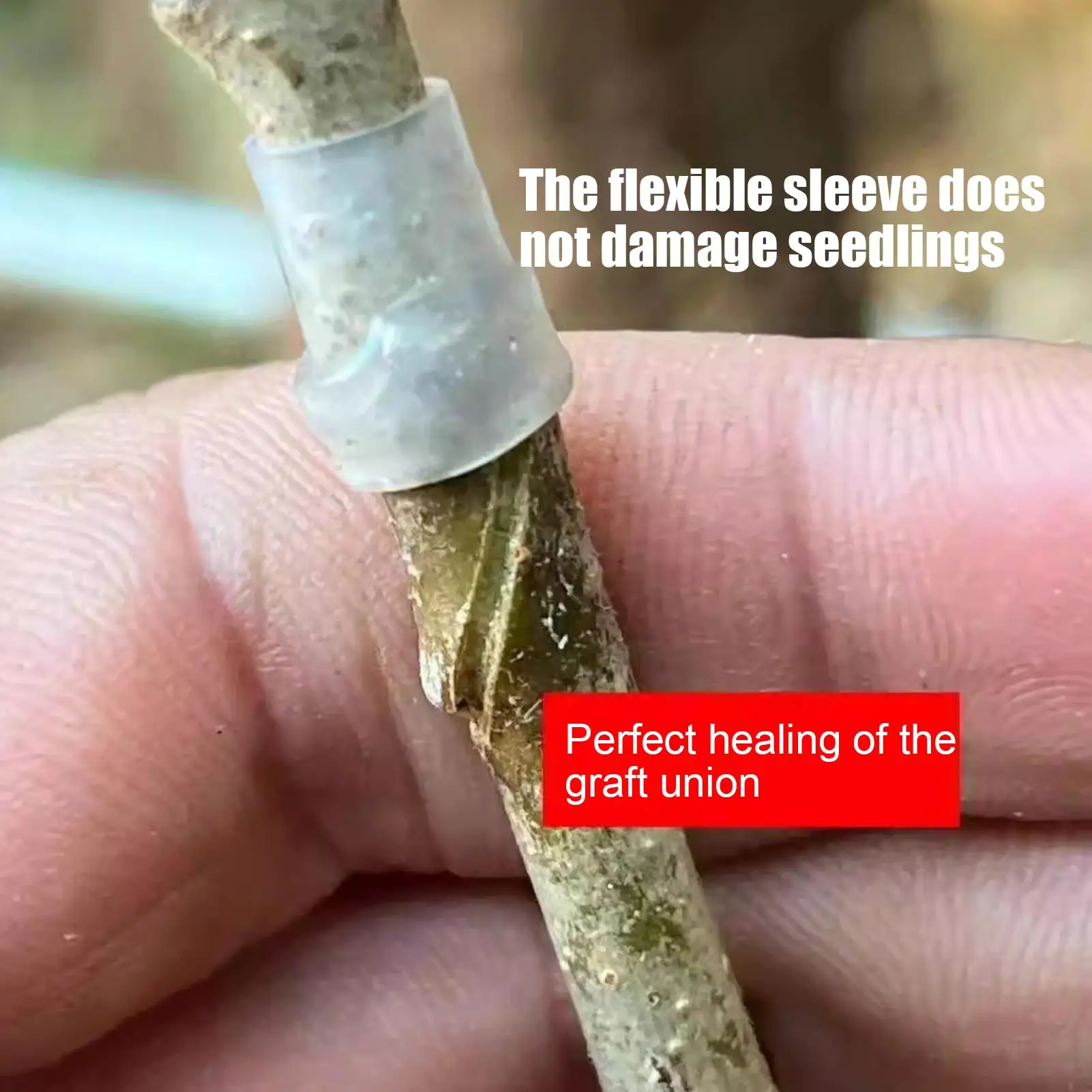 Grafting Sleeves for Fruit Trees High Strength Moisture Retention Plant Trunk Grafting Wrapping Sleeves for Vegetables Flowers