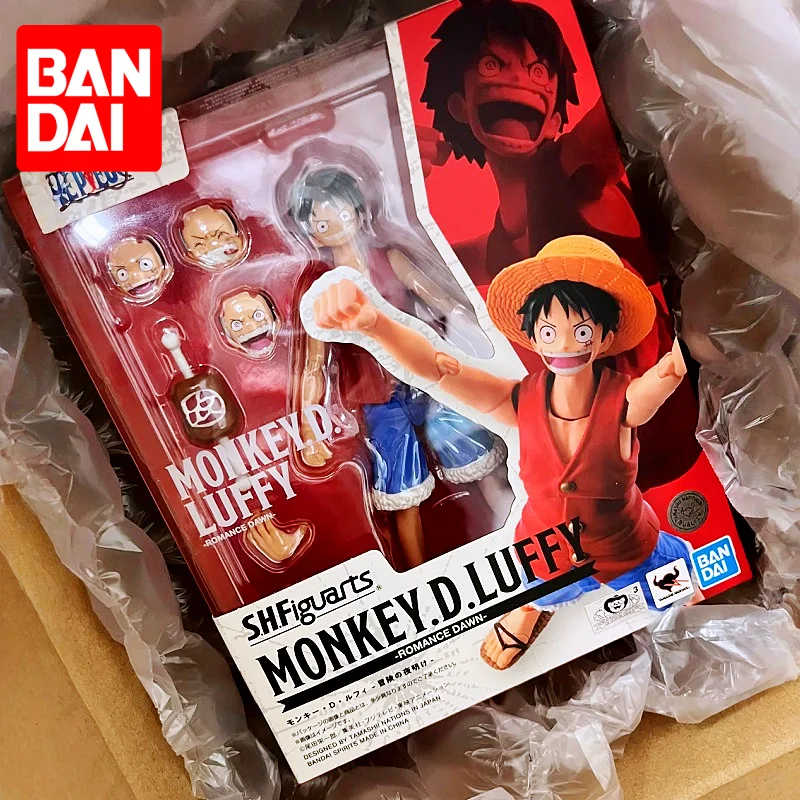 Figuras de Acción Articuladas de Monkey D. Luffy de One Piece de Bandai Shf, Estatua de Anime Coleccionable Gear 5 para Fanáticos del Anime y Coleccionistas