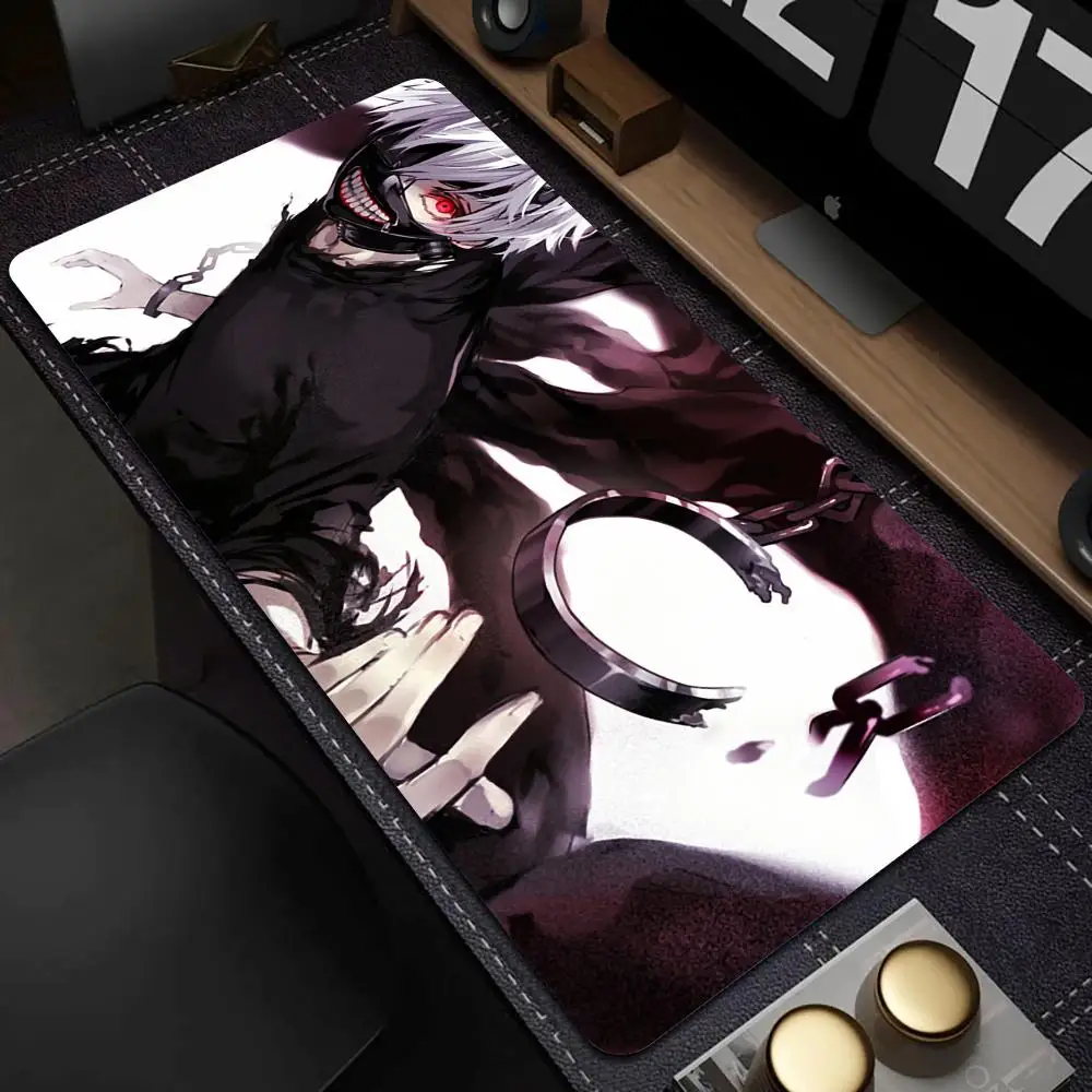 

Gaming Accessories Mouse PadT-Tokyo Ghoul Mousepad Anime Cartoon Large Mouse Mat Big Mause Pad Keyboard Computer Gamer Desk Mat