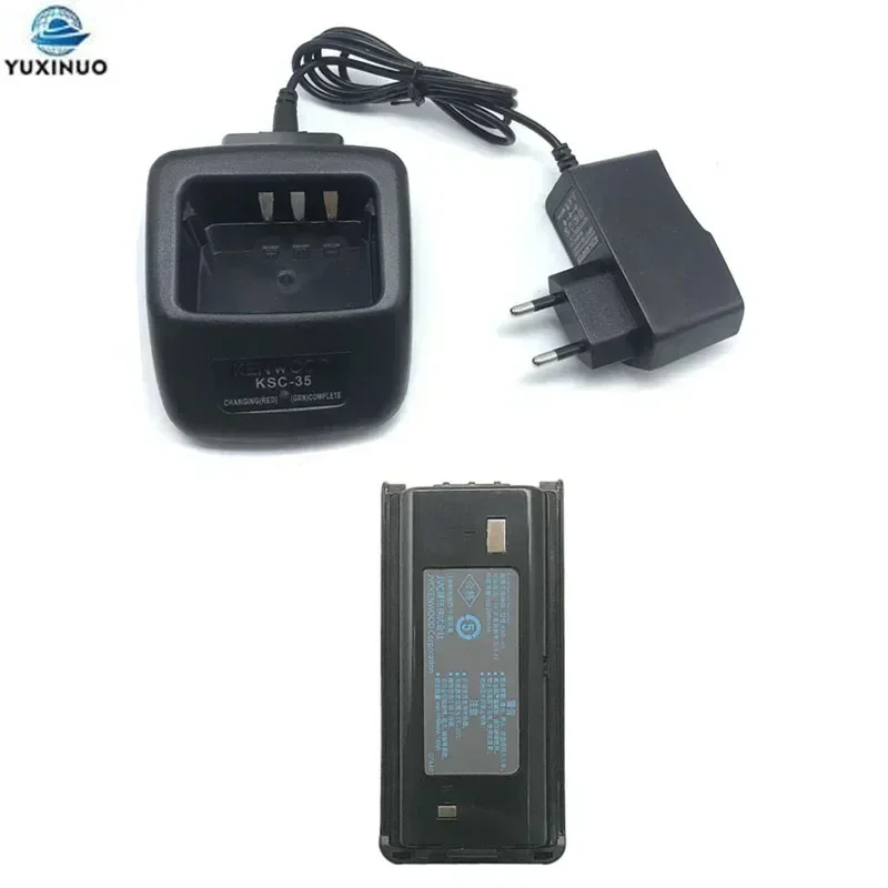 KNB-45L 7.4V 2000mAh Eddie ion Batterie + KSC-35 Chargeur pour KENWOOD NX-340 TK-2202 2200 2206 2207 2212 TK-3217 TK-3306 3307 Radio