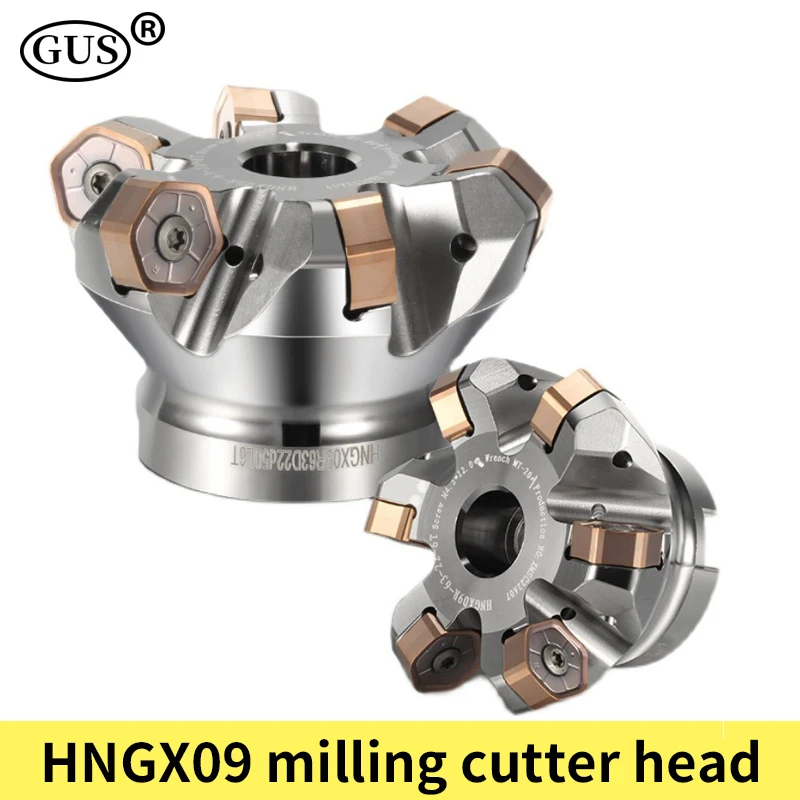 HNGX09 milling cutter head HNGX09R 45 degrees 50 63 80 100 125 Heavy Duty Cutting for HNGX0906 CNC turning tool carbide insert