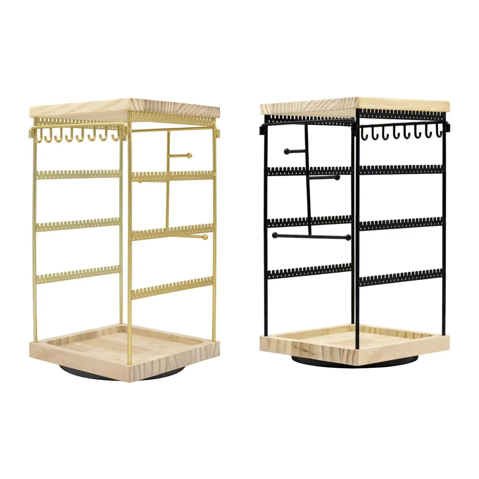

Rotating Jewelry Organizer Display Jewelry Display Stand Convenient Rotating Earring Organizer for Pendant Bracelets Tabletop