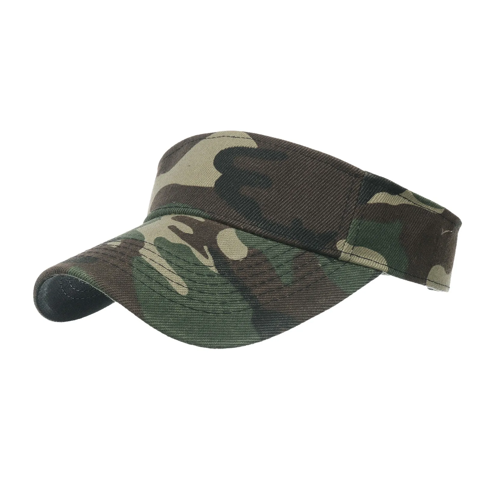 Camouflage Summer Breathable Sun Hats Men Women Adjustable Visor UV Protection Top Empty Sports Tennis Running Sunscreen Cap