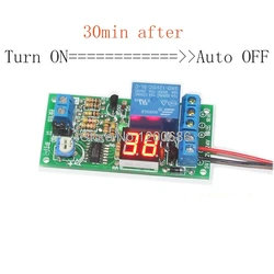 Auto Turn off switch timer relay DC 12V Delay Time Switch Timer Control Relay  10S 30S  1MIN 5MIN 10min 30min timer switch