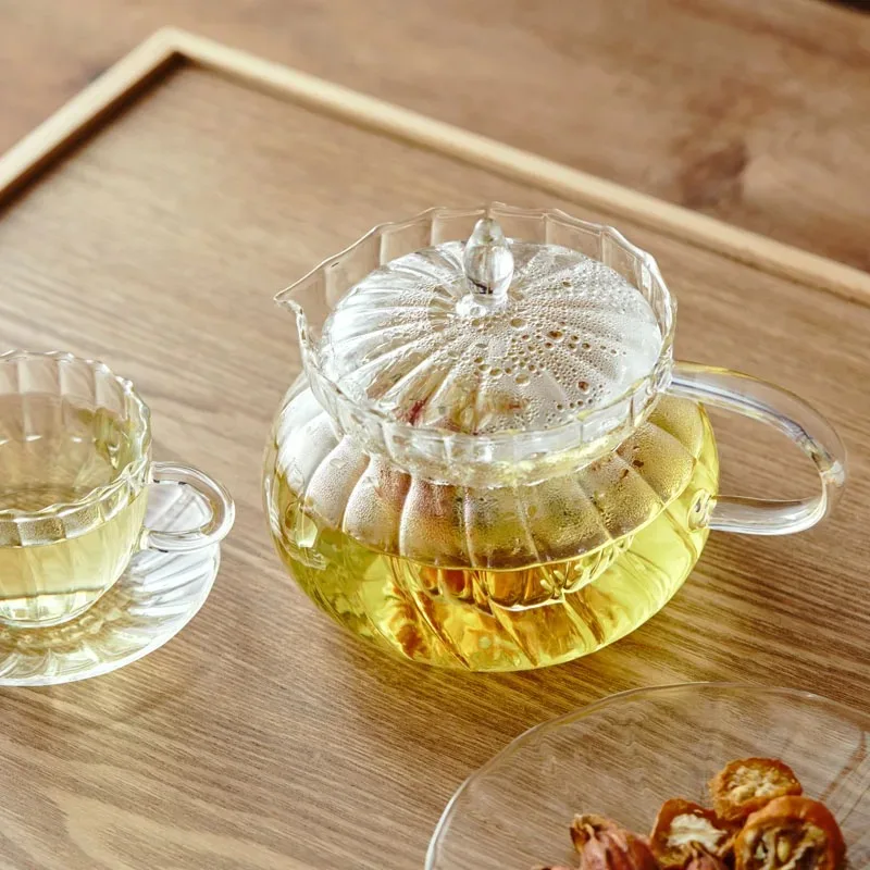 Heat Resistant Pot Tea Set Gift Glass pot with Stovetop Safe Coffee Chinese Accessories pot
