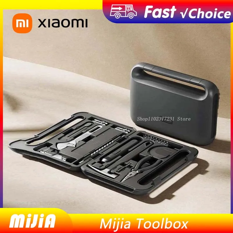 

НОВЫЙ набор электрических инструментов Xiaomi Mijia, портативная отвертка, набор бытовых ручных инструментов с пластиковым ящиком для инструментов хорошего качества, чехол для хранения