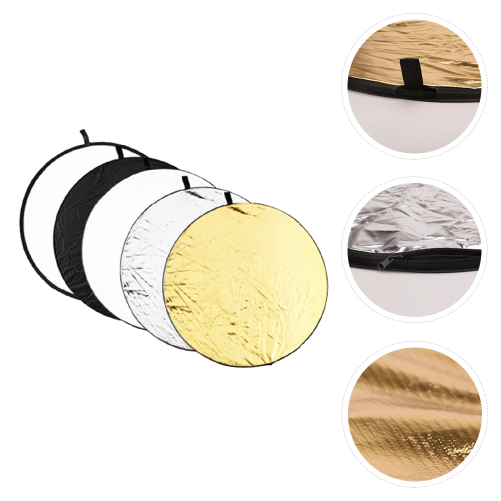

1Set Foldable Photography Reflector External Flash Diffuser Softens Light Reduces Shadows Light Reflector for Portrait Macro