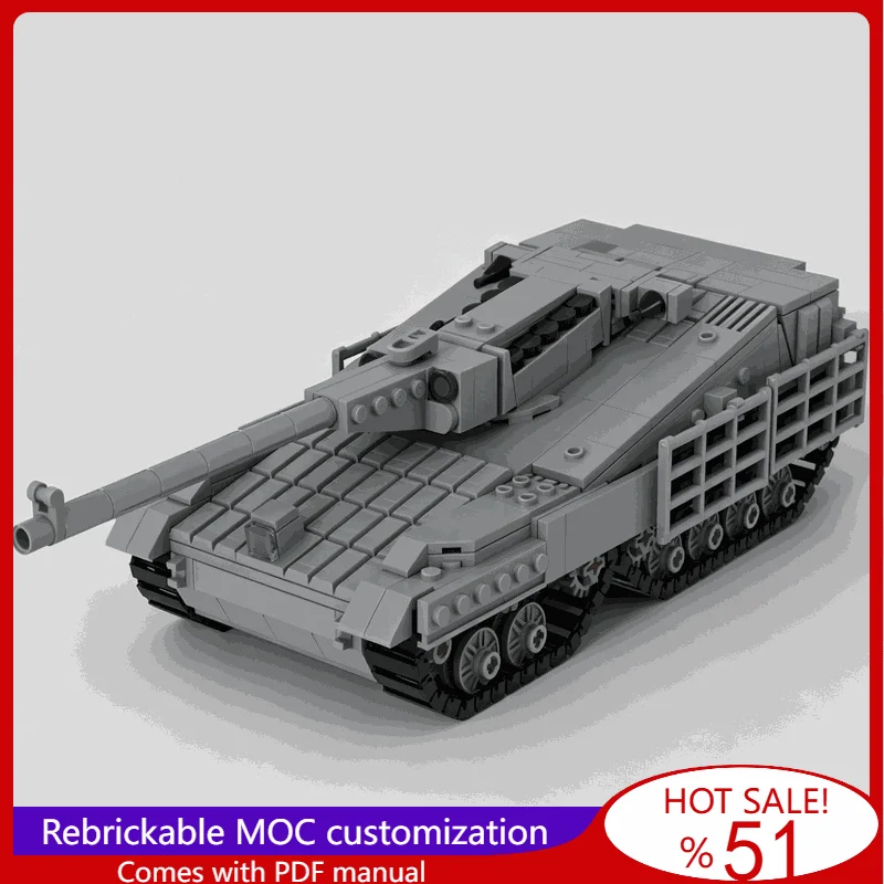 NEW 910PCS Object 490B Belka Advanced Experimental War Series Battle Tank Building Blocks DIY Assembly Creative Gift Popular Toy