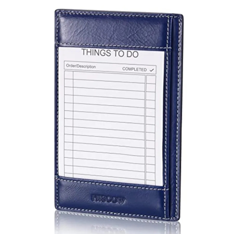 

Блокнот для заметок и карманный ежедневник из итальянской кожи - блокнот 3x5 с надежным держателем для ручки, многоразовый органайзер для записей