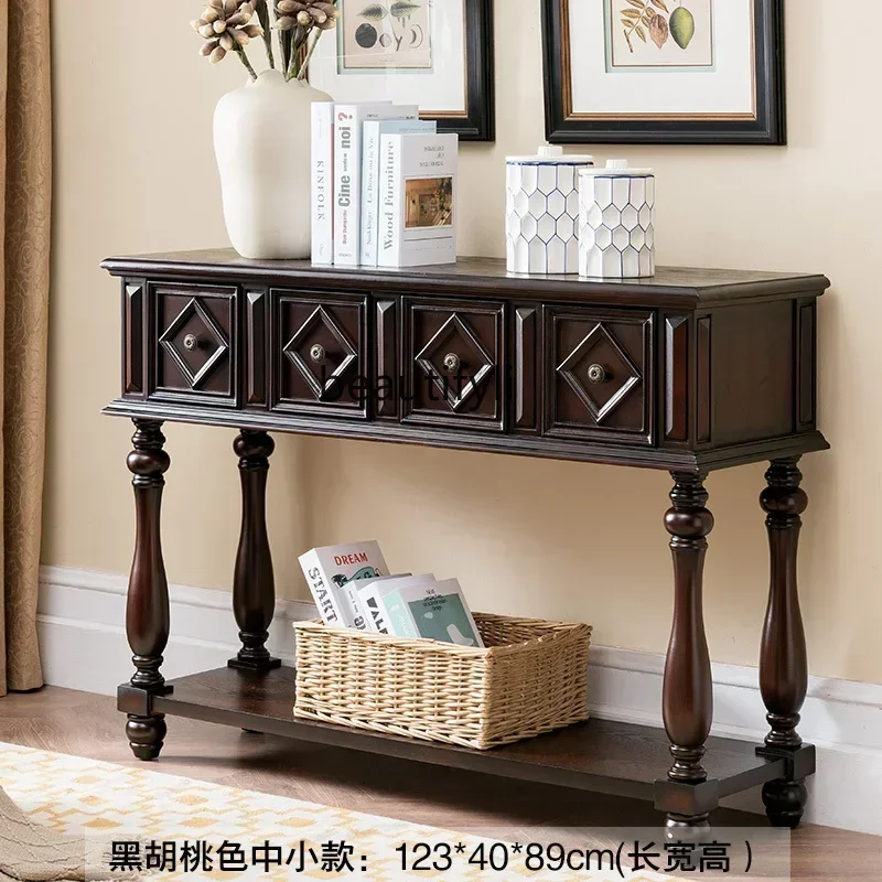 

NQ American-Style Solid Wood Locker Living Room Entrance Dining Hall Partition Cabinet Bedroom Storage Cabinet
