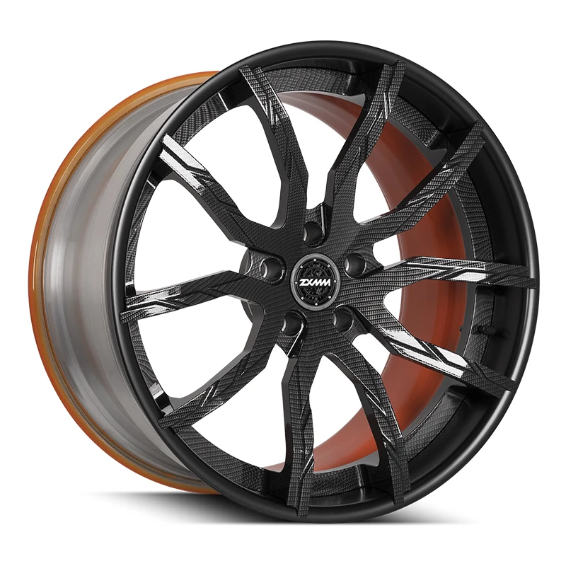 

Car Rims 2 Piece Carbon Fibre Wheel 17 18 24 26 Inch 5x120 Rims Passenger Car Wheels Rims