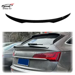 2019 2020 2021 2022 To Up For Audi Q5 Q5L Sportback Rear Mid Spoiler Trunk Wing Lip High Quality ABS Middle Spoiler Gloss Black