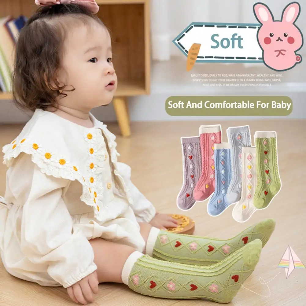 

Floor Socks Flower Pattern Fitting Baby Socks Boys Girl Floor Socks Newborn Baby Boy Socks