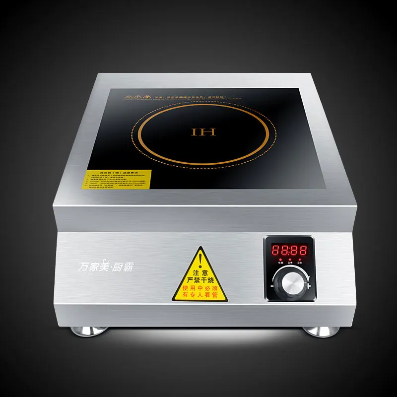 طباخ التعريفي التجاري 6kw شقة عالية الطاقة حساء المعكرونة المسلوقة آلة الطبخ مقصف طباخ كهربائي صناعي