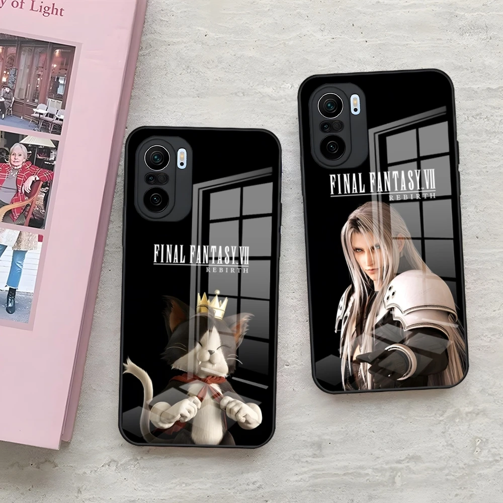 Final Fantasy Sephiroth Phone Case For Xiaomi 14 12 Pro 11t 13 Lite POCO M6 M5 X6 X5 X3 NFC F5 F6 Pro Tempered Glass Cover