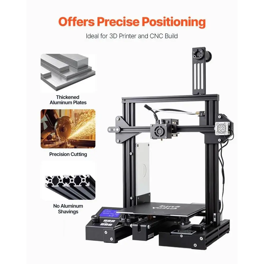 T Slot 39.4in 1000mm Aluminum Extrusion Linear  Anodized Profile 2040 for DIY Projects and Frame Building