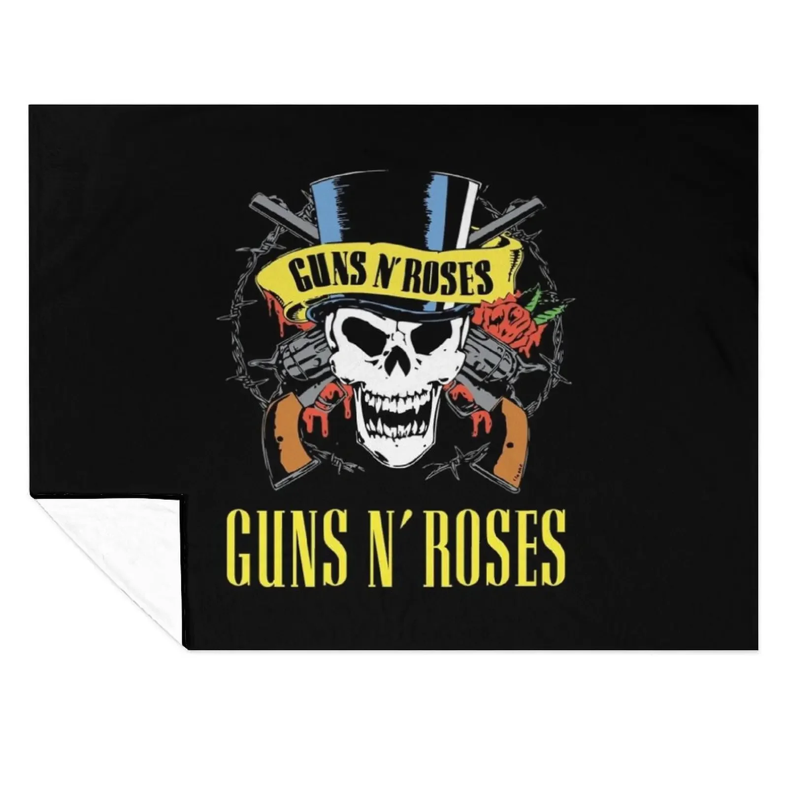 

gun n roses Throw Blanket Soft Plush Plaid blankets ands warm for winter Decorative Throw Blankets