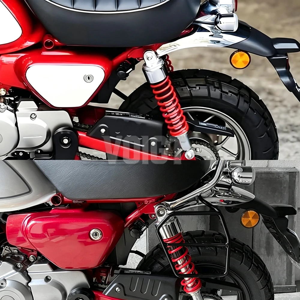 Motorcycle Left Saddlebag Bracket Steel Side Bag Support Rack For Honda Monkey 125 Z125 2018-2024 Luggage Holder Accessories
