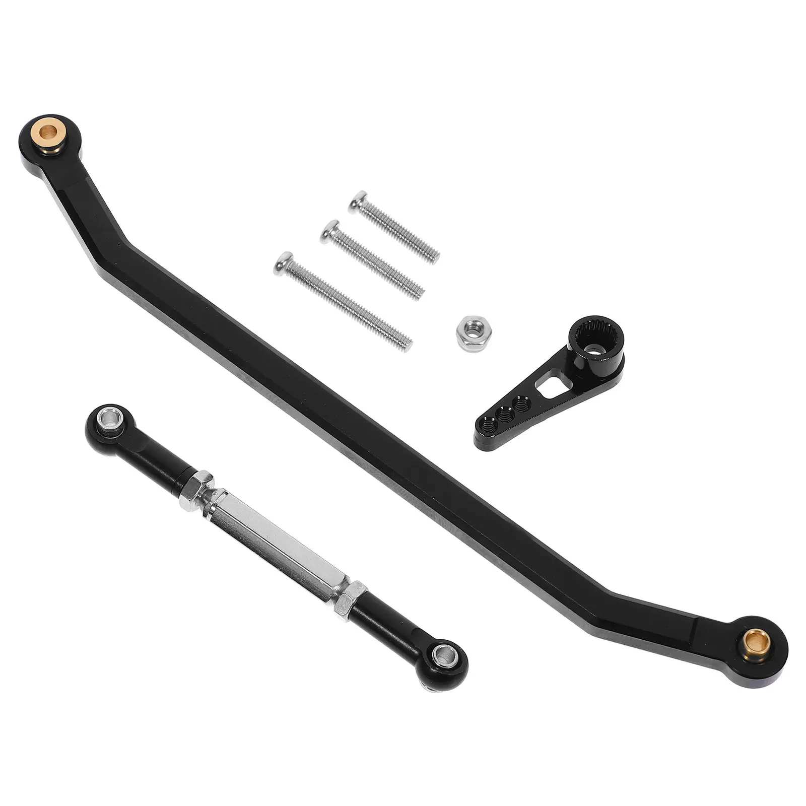 

1Set Remote Control Car Steering Rod Metal Upgrade Kit High Precision Steering Linkage for Rc Drift Car Repair Replacement