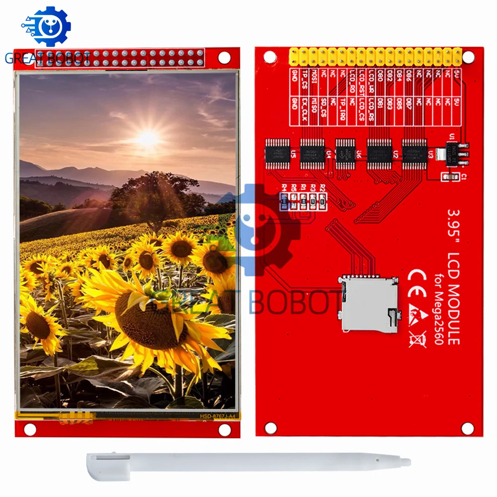 3.95/4.0 بوصة 320*480 ILI9488 TFT وحدة عرض LCD ملونة مع لوحة اللمس-متوافق مع Arduino لـ UNO & Mega2560 8Bit #4